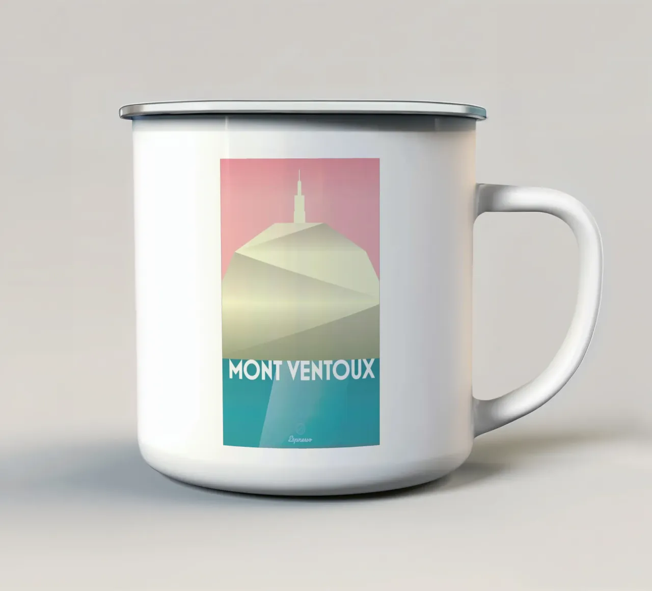 Mont Ventoux II tazza in smalto da Benjamin Andresen