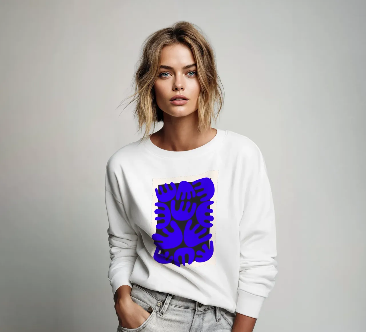 Enigmatic shapes sweatshirt by RS LAB STUDIO