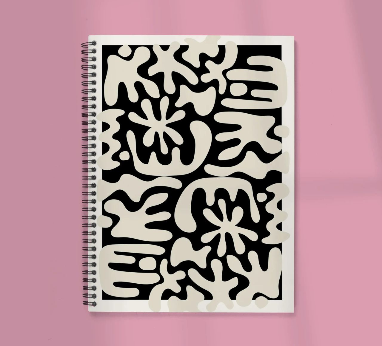 Expression of deconstructed forms spiral notebook by RS LAB STUDIO