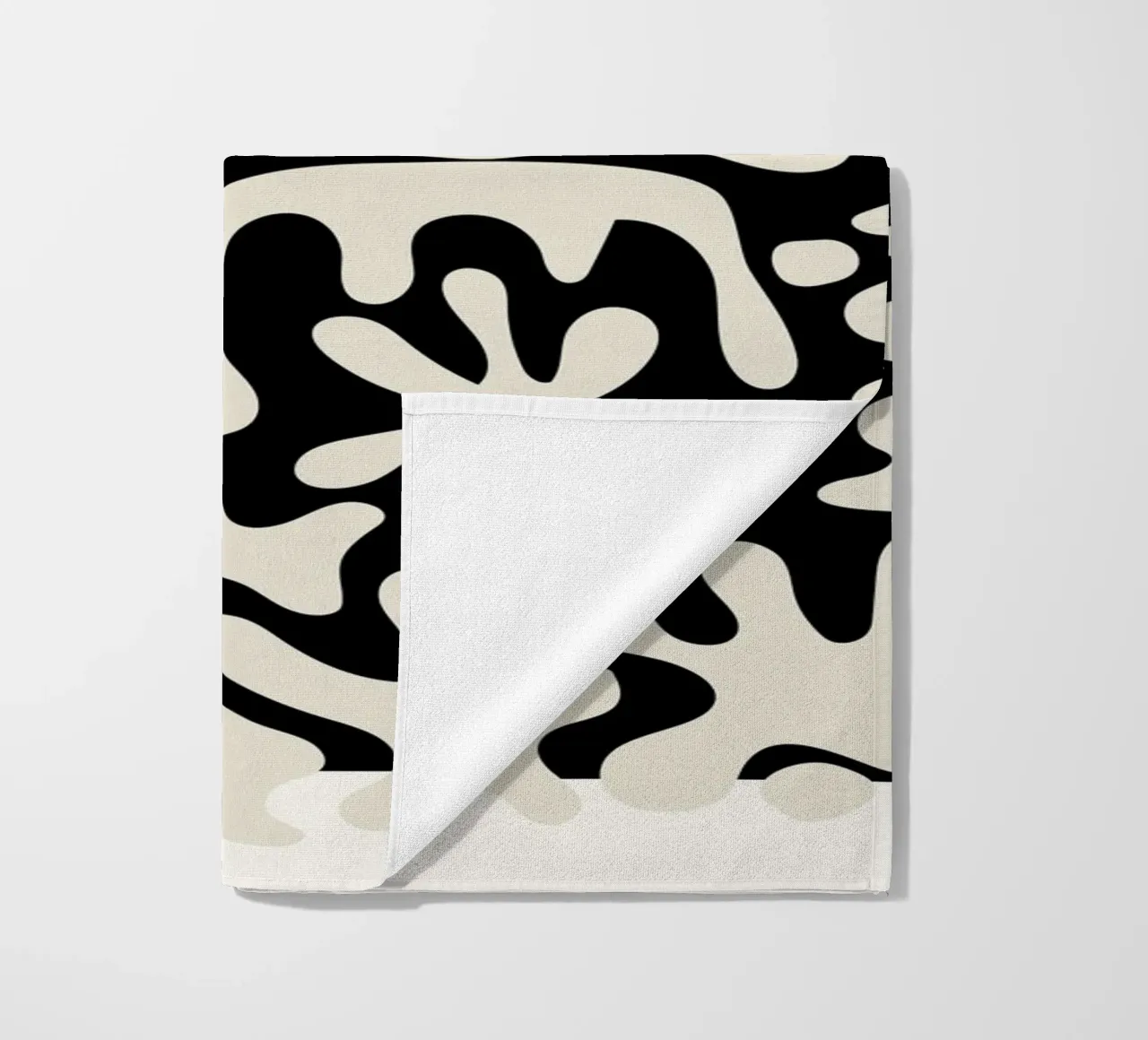 Expression of deconstructed forms beach towel by RS LAB STUDIO
