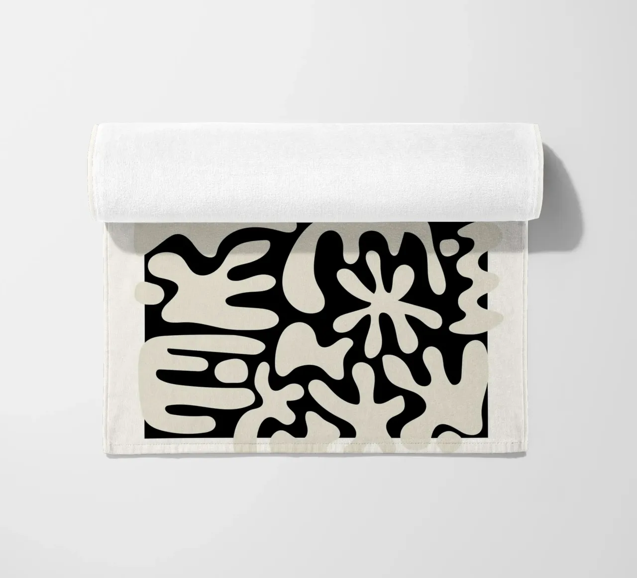 Expression of deconstructed forms beach towel by RS LAB STUDIO