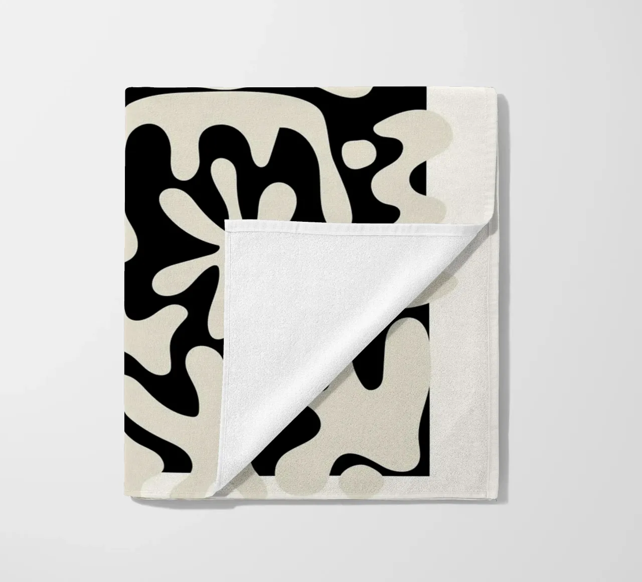 Expression of deconstructed forms beach towel by RS LAB STUDIO