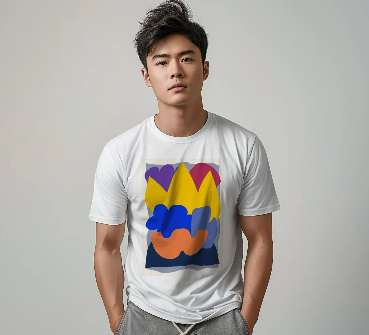 Abstraktes Schneiden T-Shirt von RS LAB STUDIO