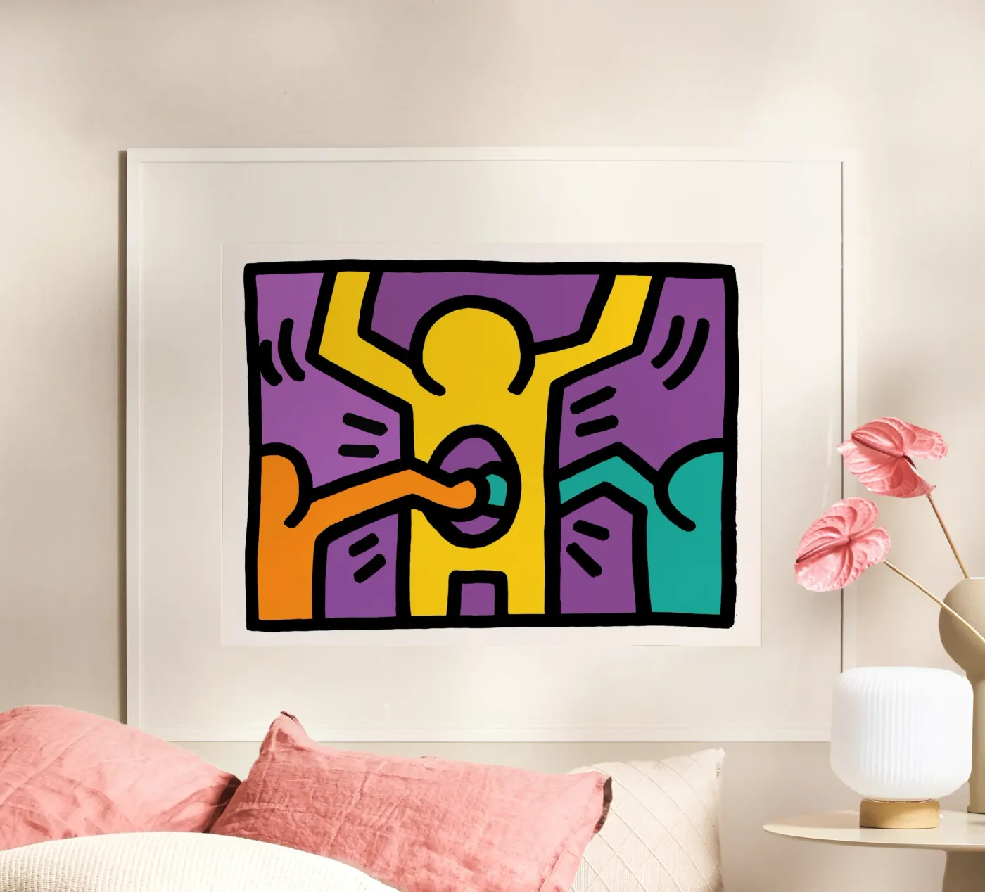 Keith Harring poster by The Underground Gallery