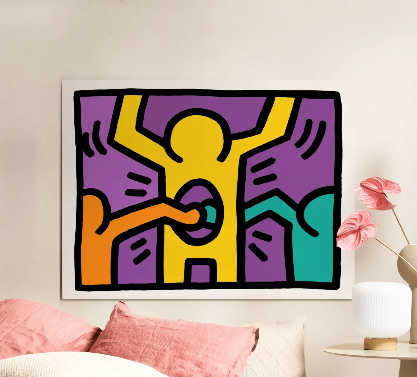 Keith Harring poster by The Underground Gallery
