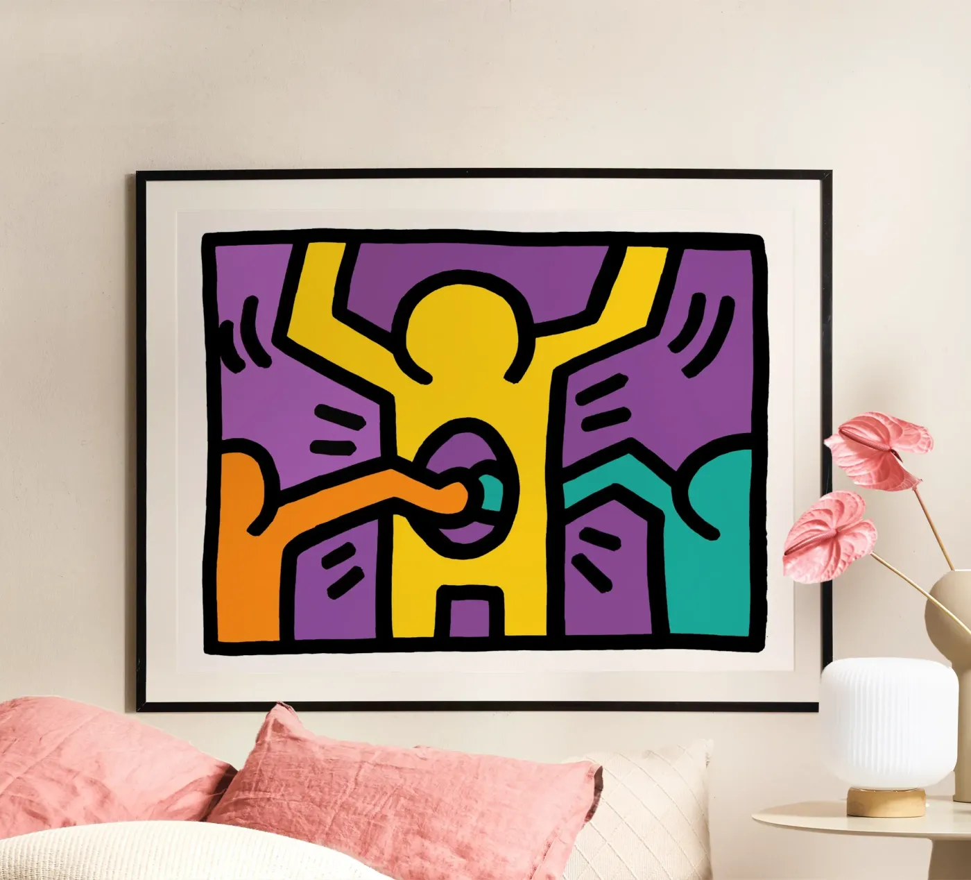 Keith Harring poster by The Underground Gallery