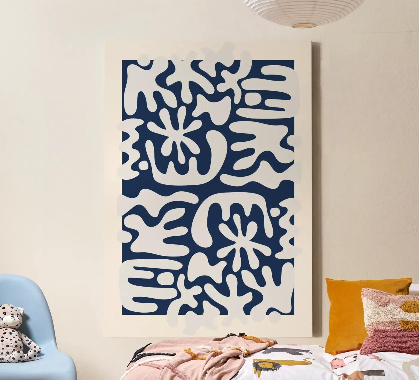 Abstracte echo's canvas van RS LAB STUDIO