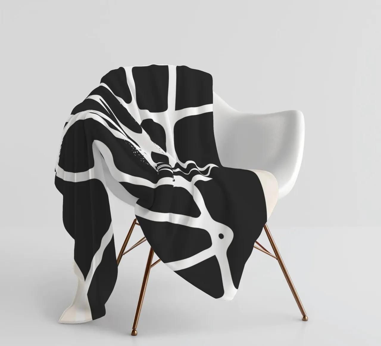 Intensity of rhythms fleece blanket by RS LAB STUDIO