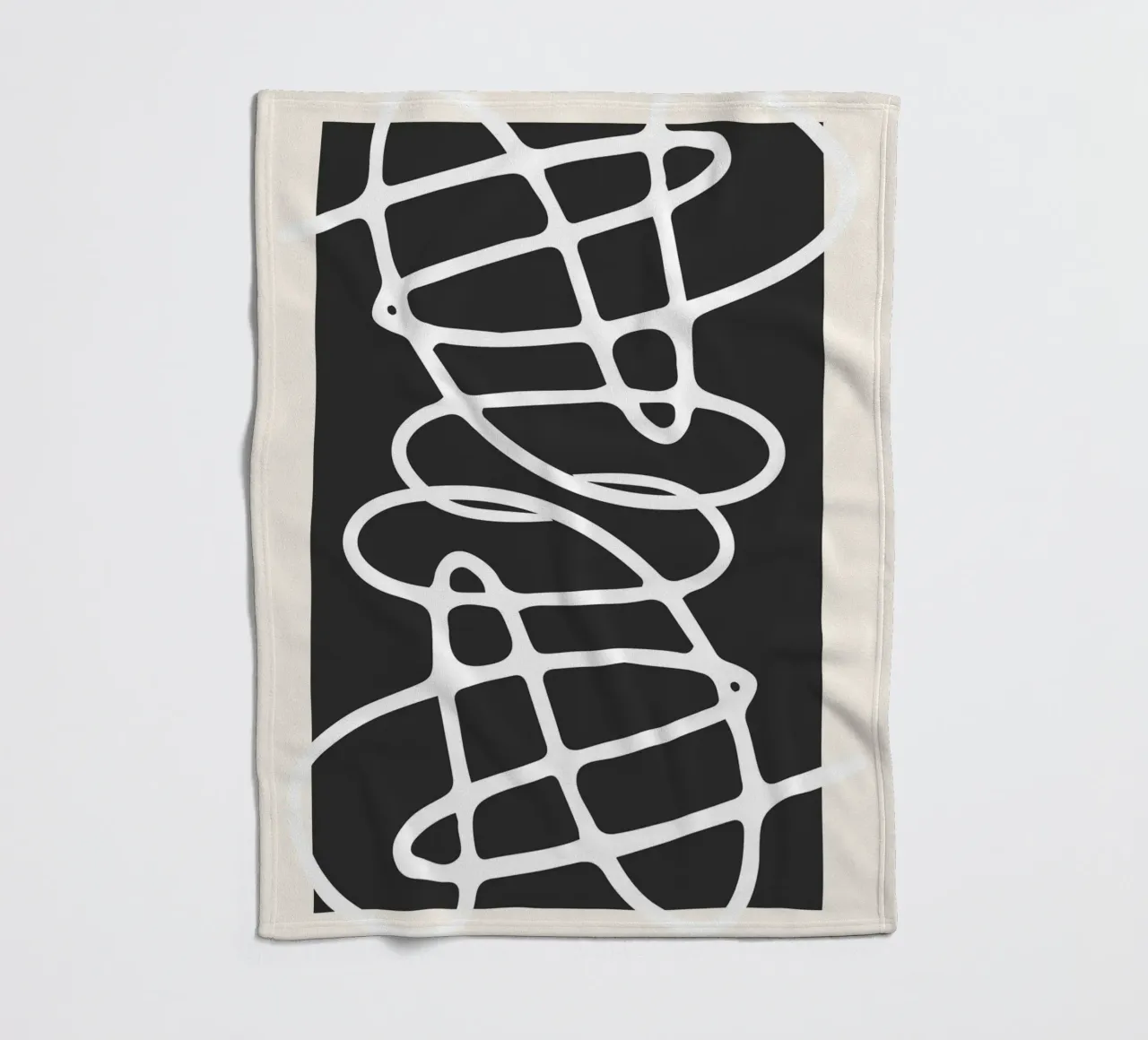 Intensity of rhythms fleece blanket by RS LAB STUDIO