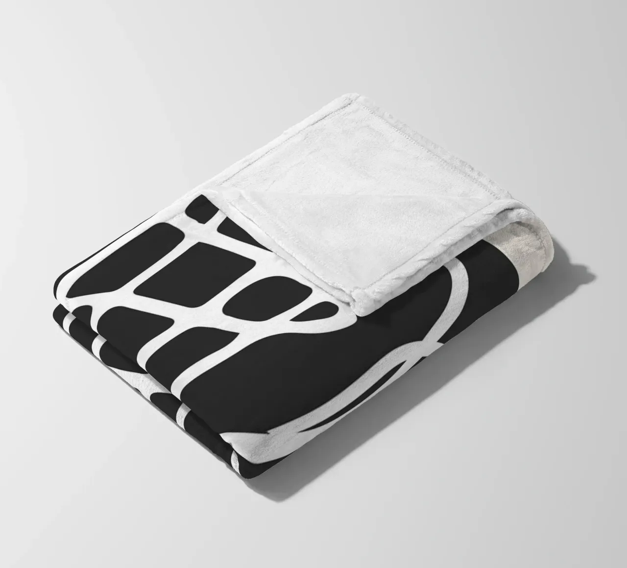 Intensity of rhythms fleece blanket by RS LAB STUDIO