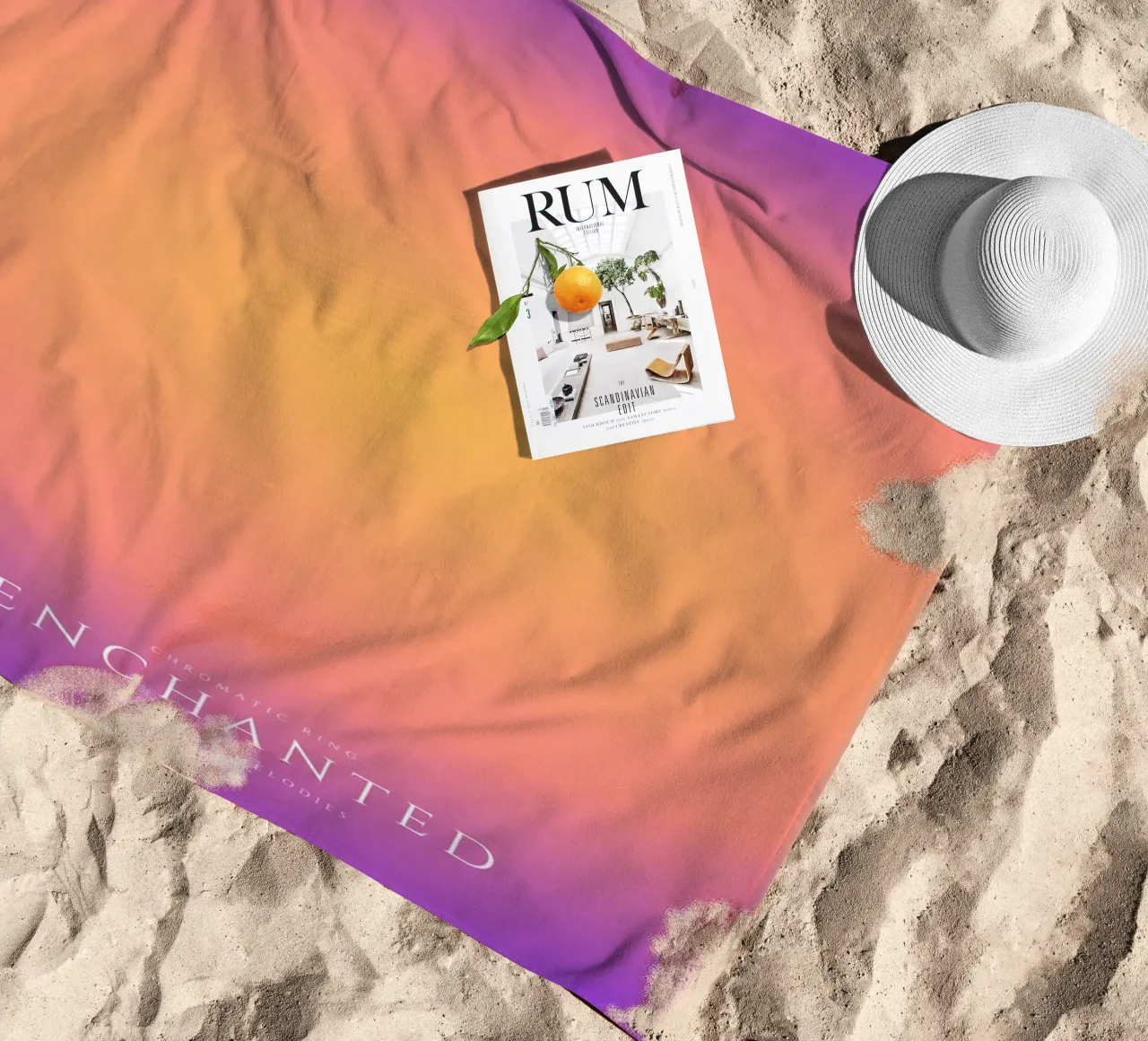 Enchanted beach towel by RS LAB STUDIO