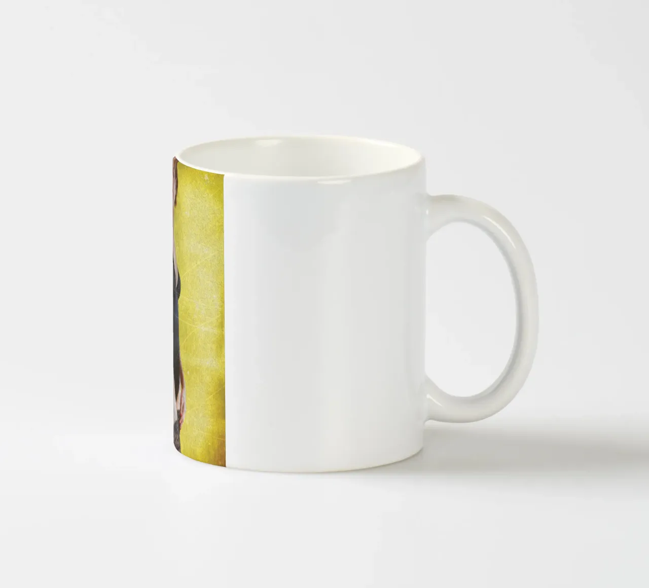 Alena in nero tazza in ceramica da Dave Hare Photography