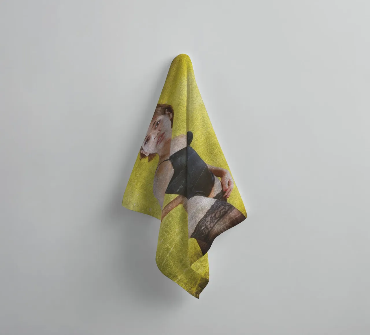 Alena in black towel by Dave Hare Photography