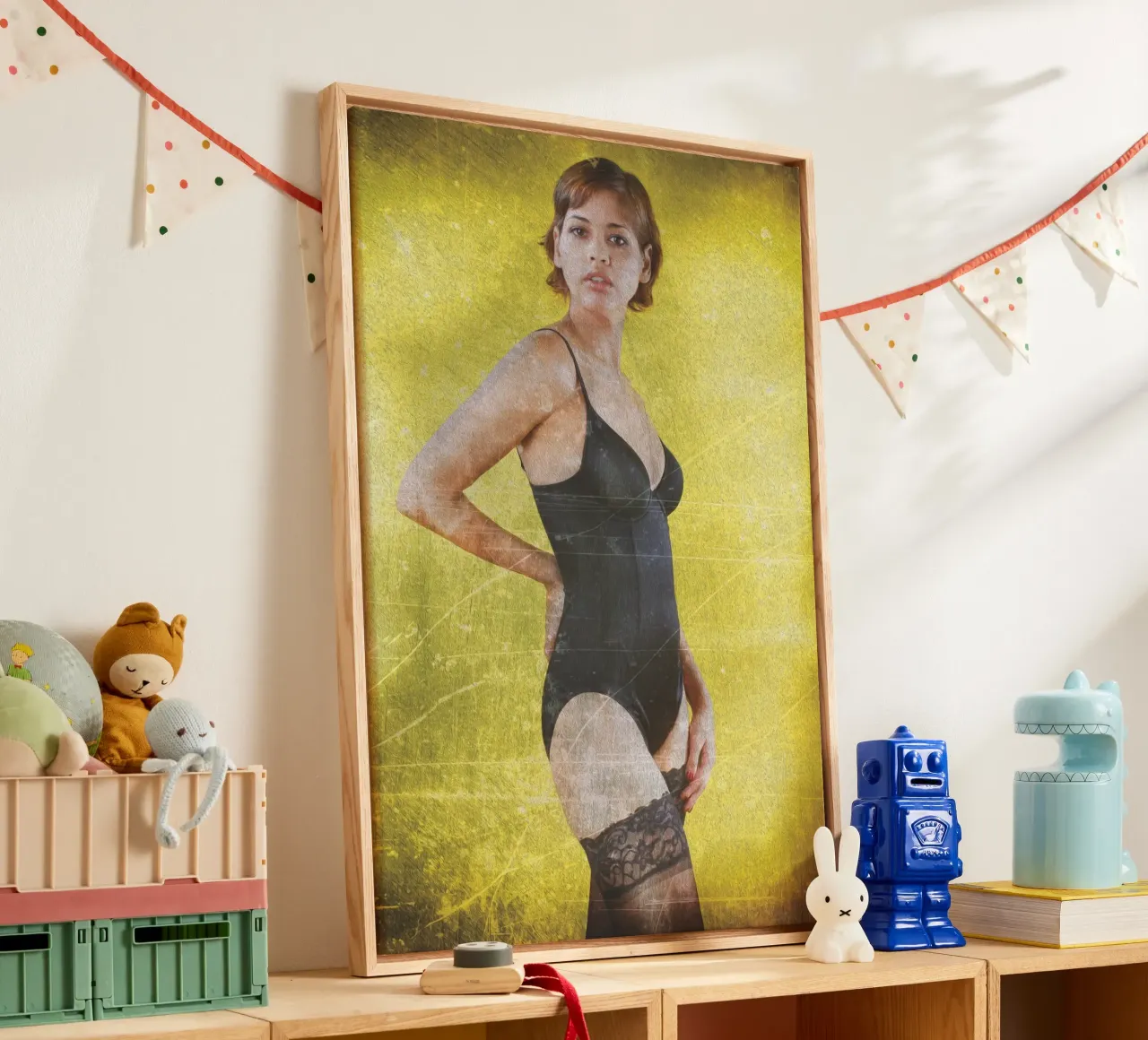 Alena in zwart canvas met Baklijst van Dave Hare Photography