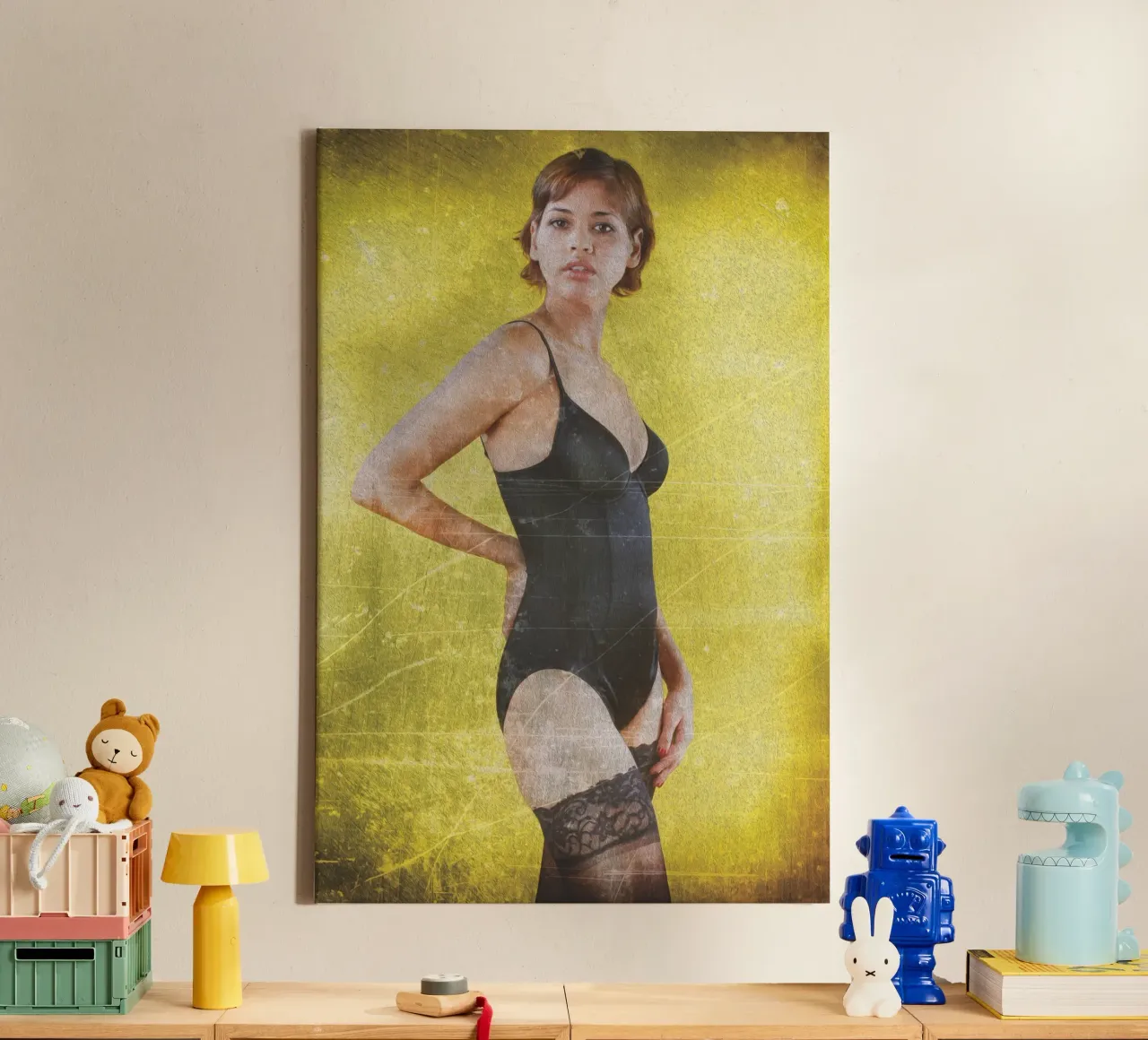 Alena in zwart canvas met Baklijst van Dave Hare Photography