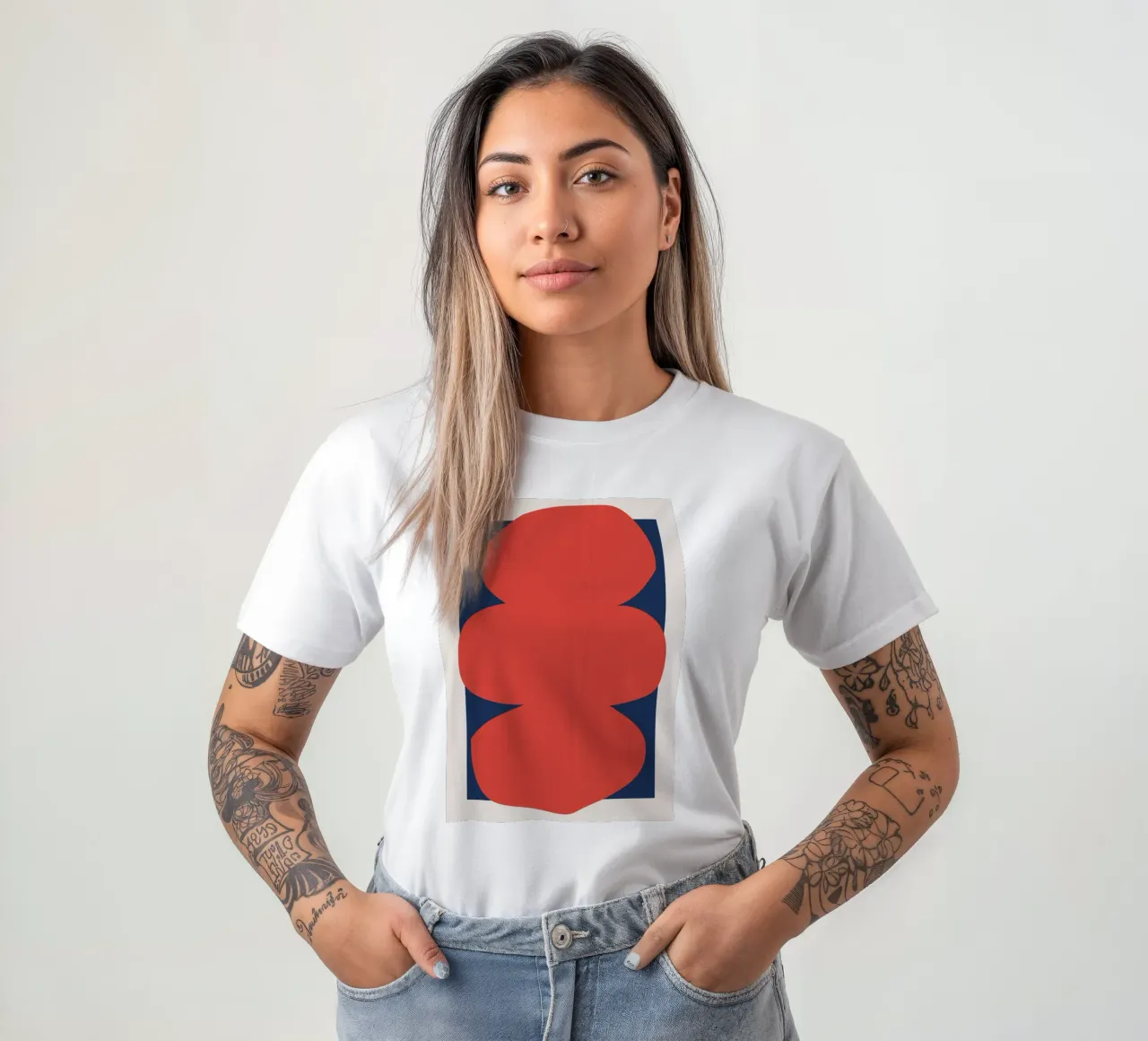 Pure contrast t-shirt by RS LAB STUDIO