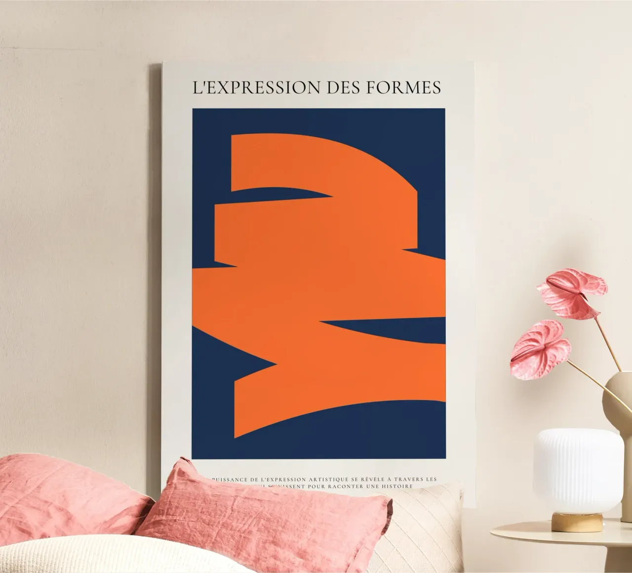 Captivating movements canvas with Floater frame by RS LAB STUDIO