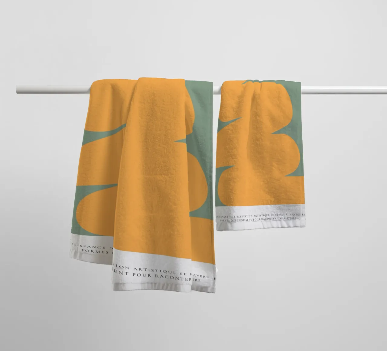 Evocatie abstraite badhanddoek van RS LAB STUDIO