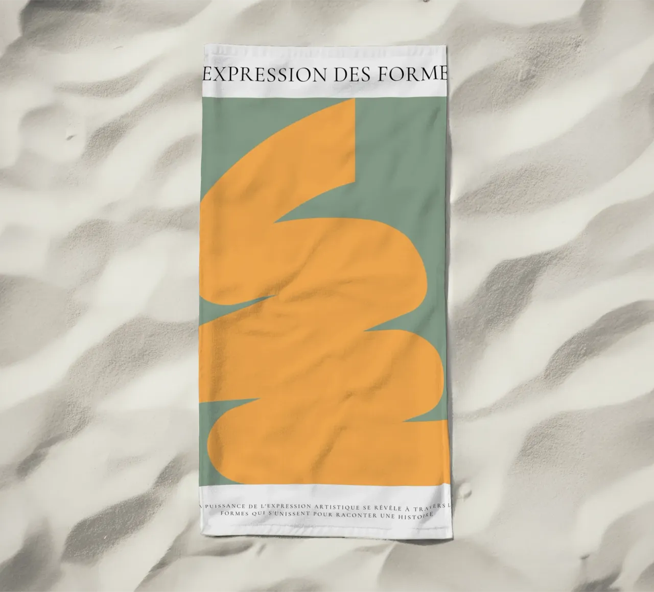 Evocation abstraite beach towel by RS LAB STUDIO
