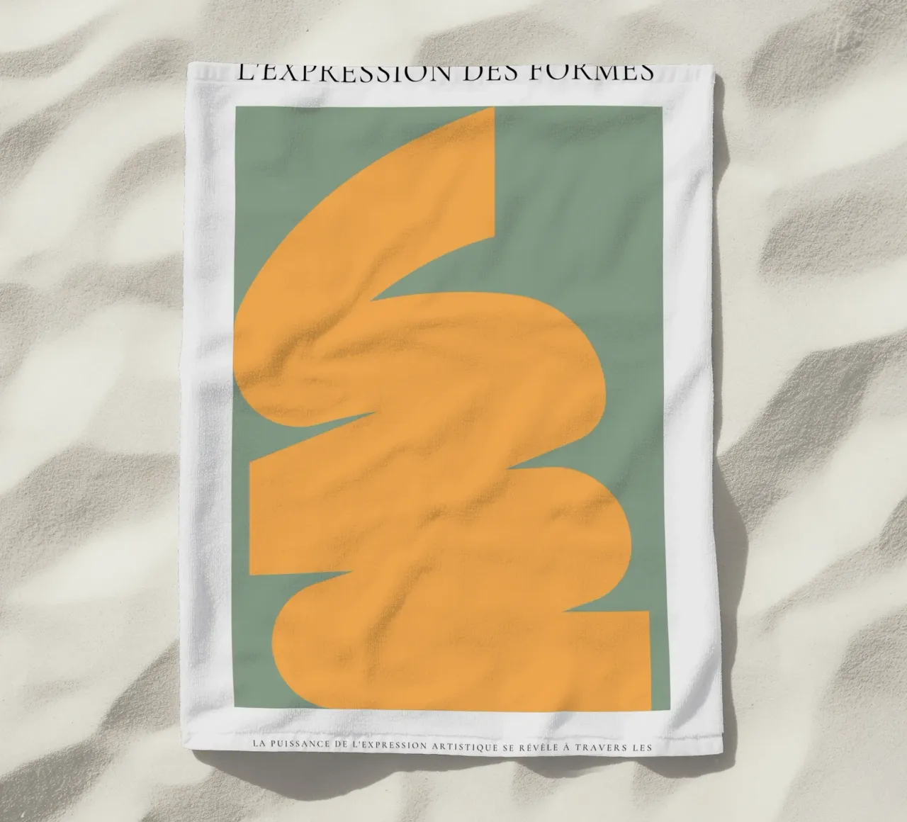 Evocation abstraite beach towel by RS LAB STUDIO