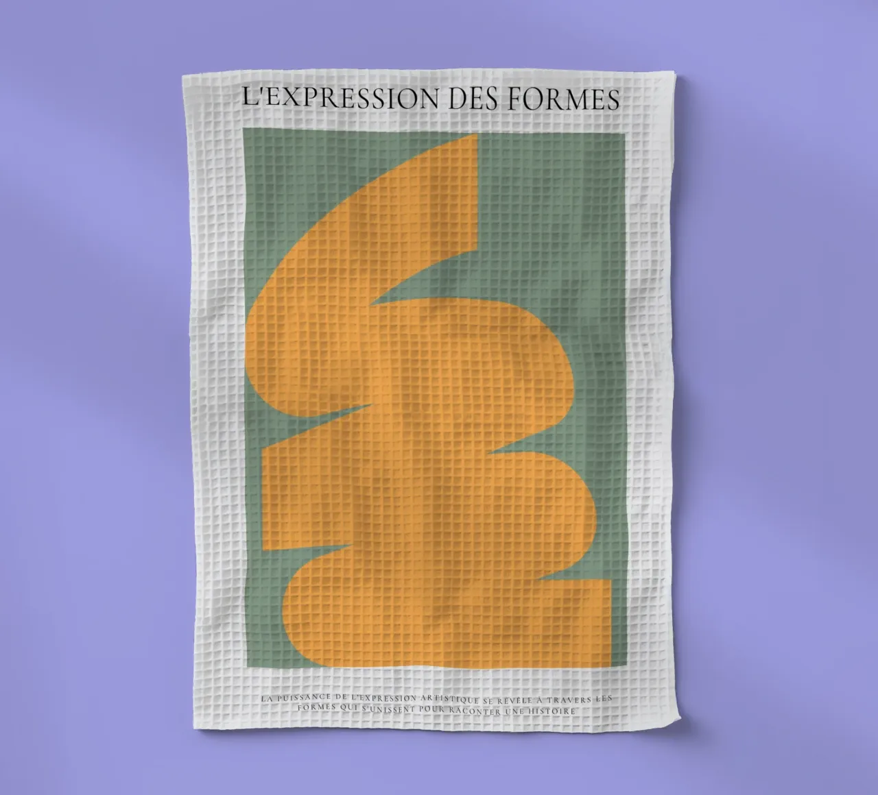 Evocation abstraite tea towel by RS LAB STUDIO