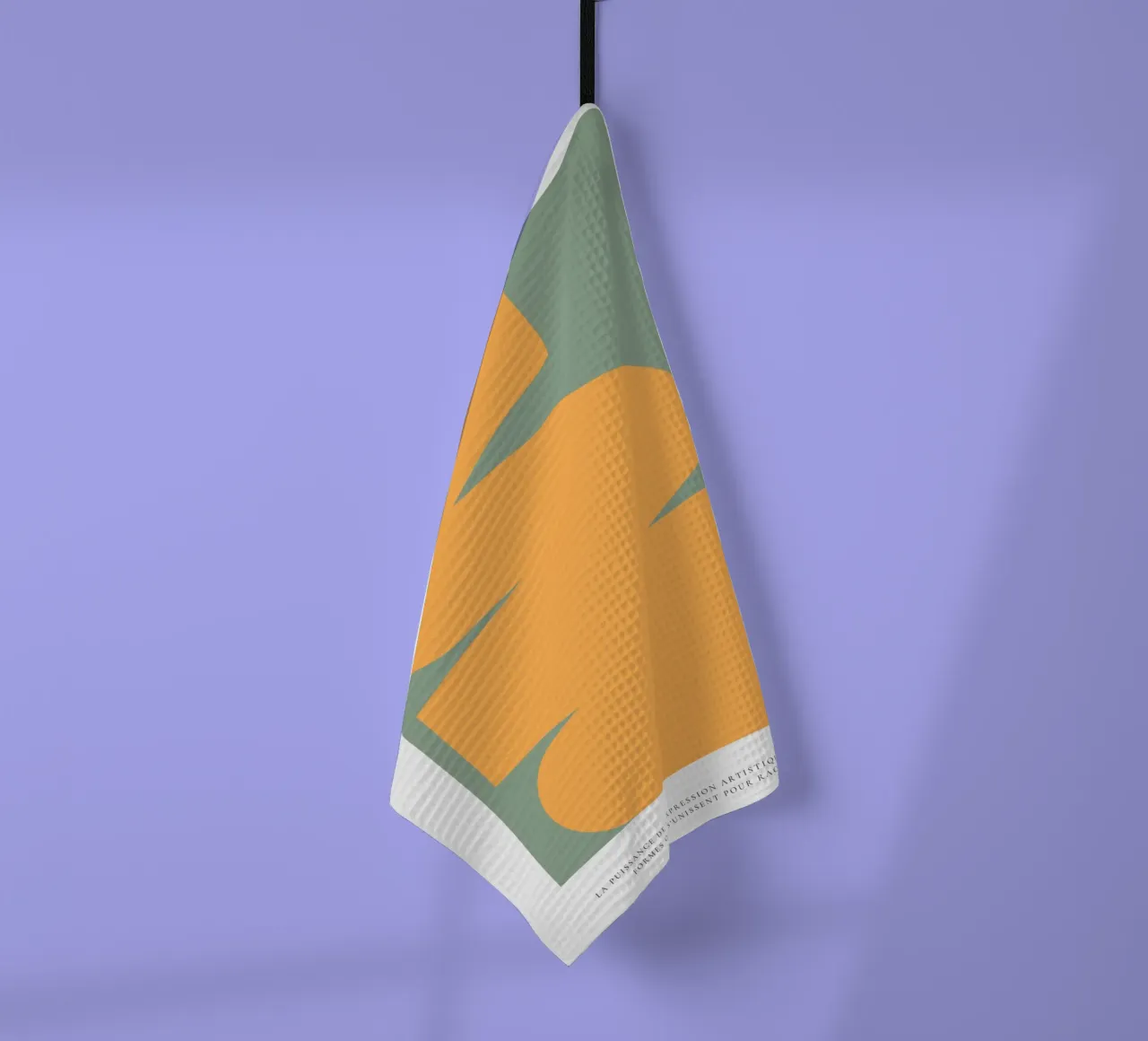 Evocation abstraite tea towel by RS LAB STUDIO