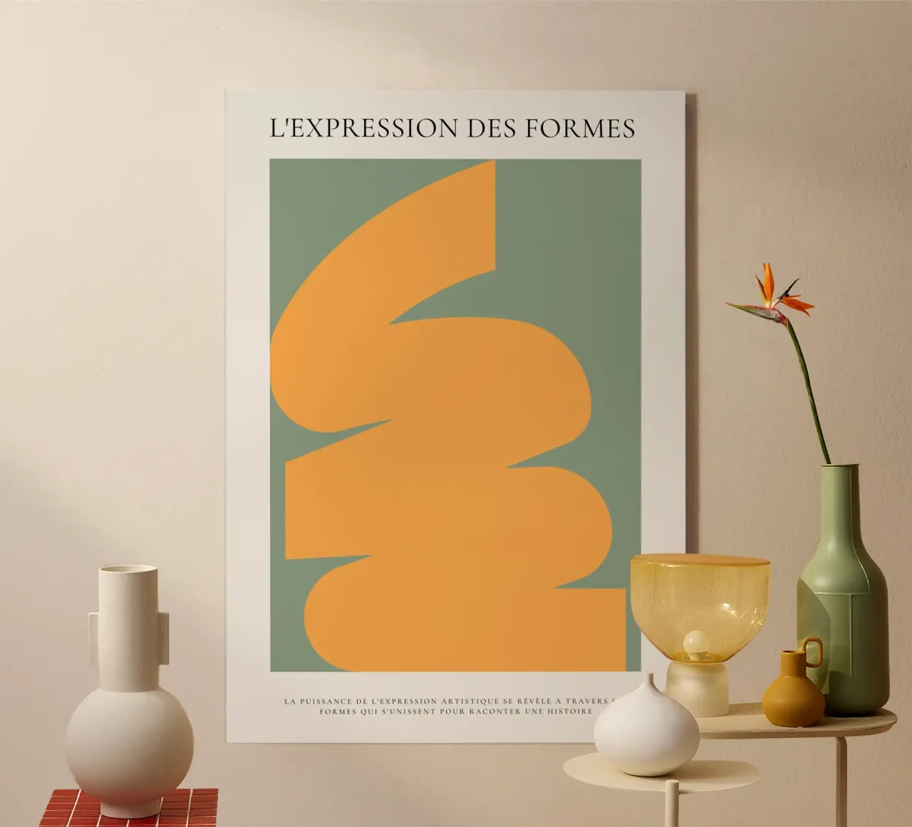 Evocation abstraite plexiglas de RS LAB STUDIO