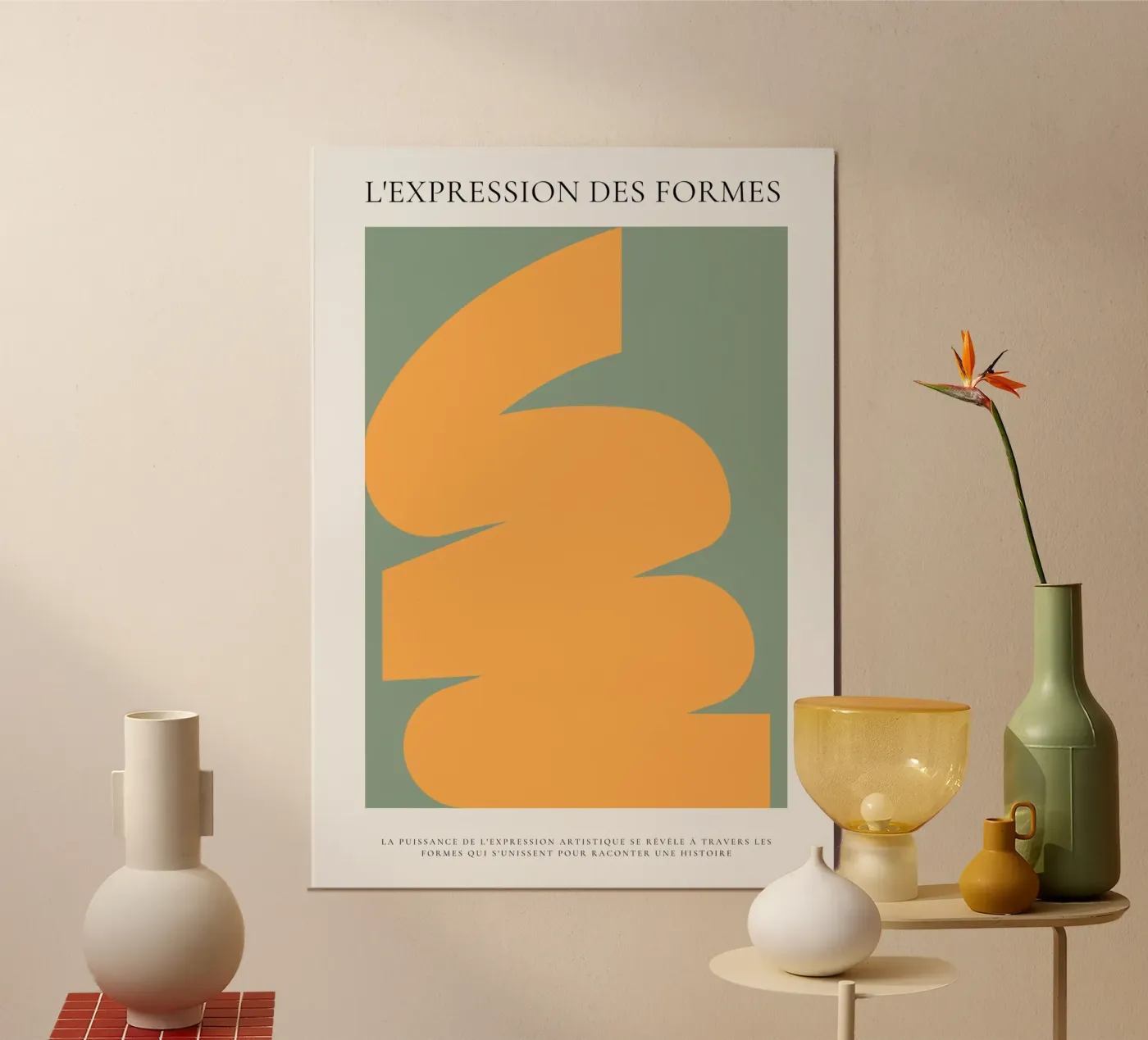 Evocation abstraite poster by RS LAB STUDIO