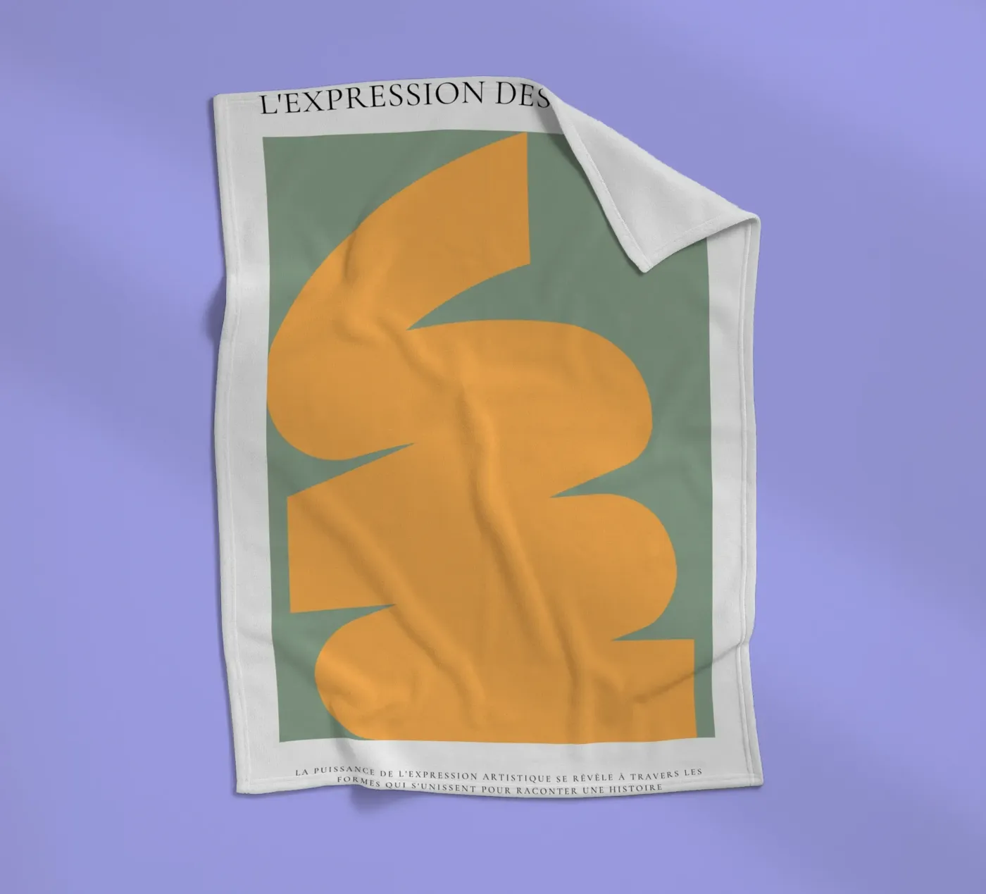 Evocation abstraite Fleecedecke von RS LAB STUDIO