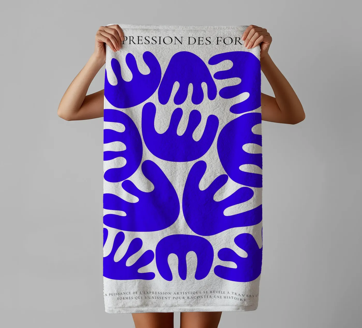 Geometric harmony towel by RS LAB STUDIO