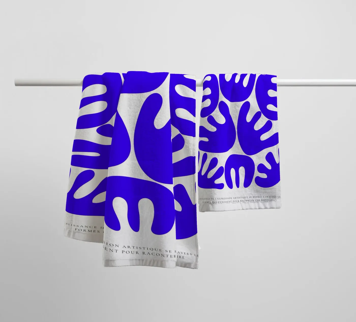 Geometric harmony towel by RS LAB STUDIO