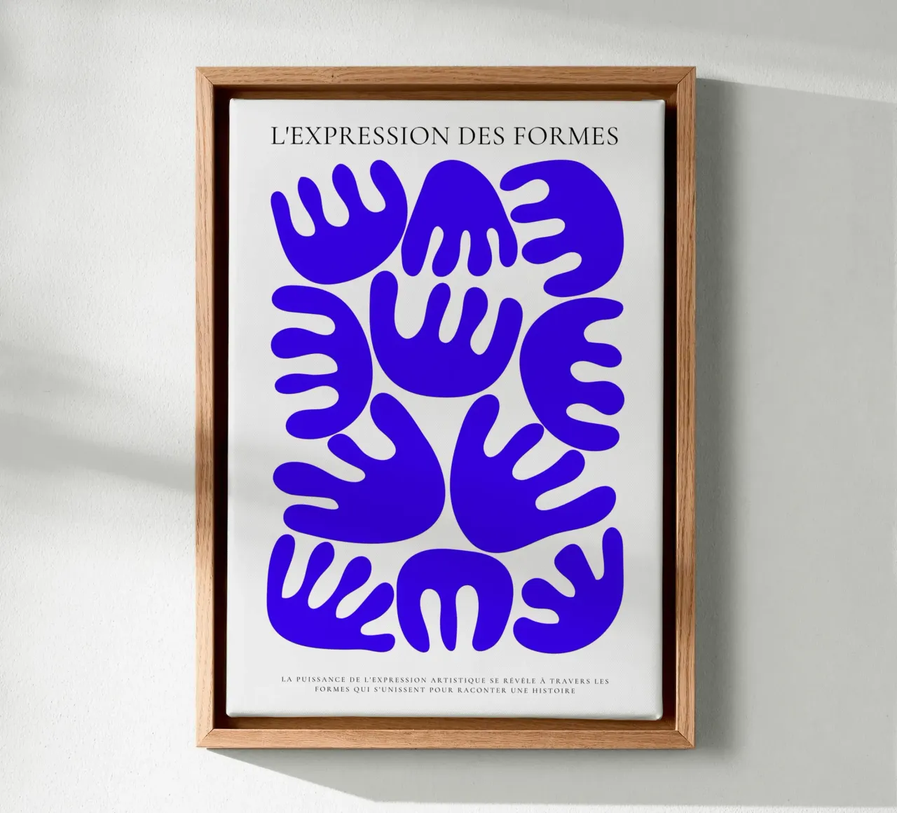 Geometric harmony canvas with Floater frame by RS LAB STUDIO