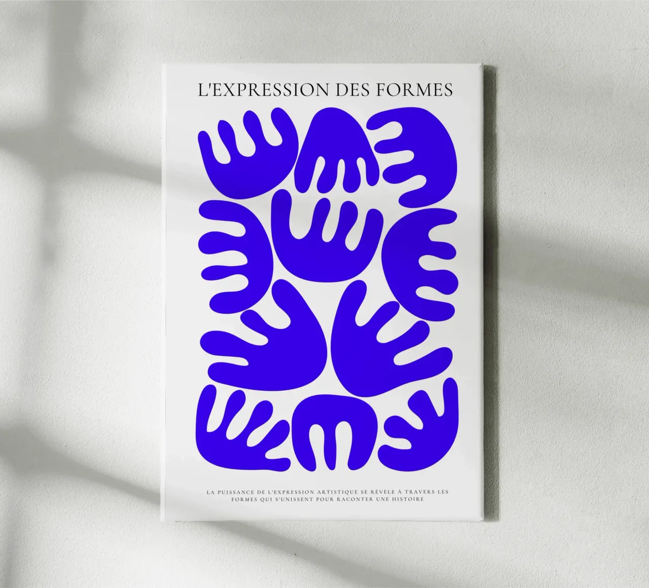 Geometric harmony canvas with Floater frame by RS LAB STUDIO