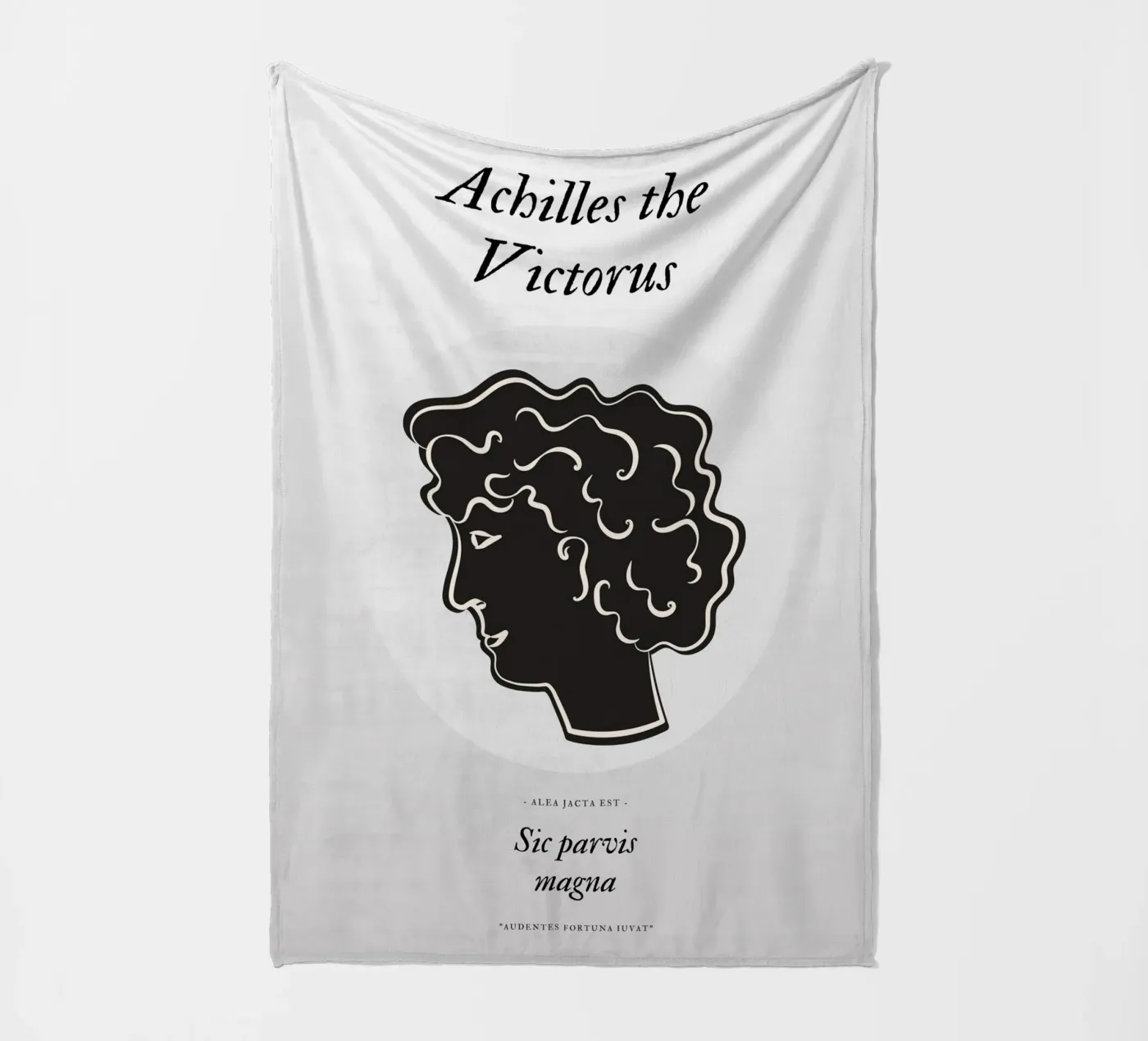 Black Victorius Fleecedecke von RS LAB STUDIO