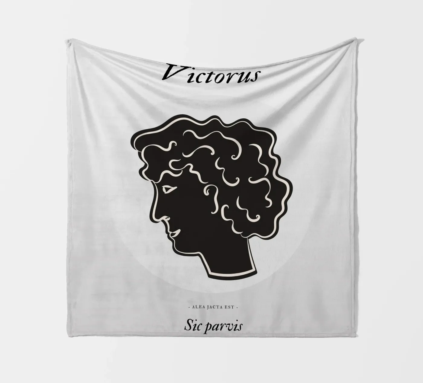 Black Victorius Fleecedecke von RS LAB STUDIO