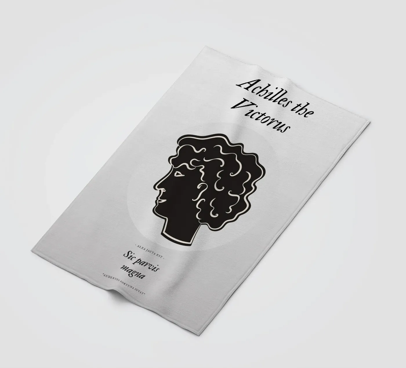 Black Victorius Fleecedecke von RS LAB STUDIO