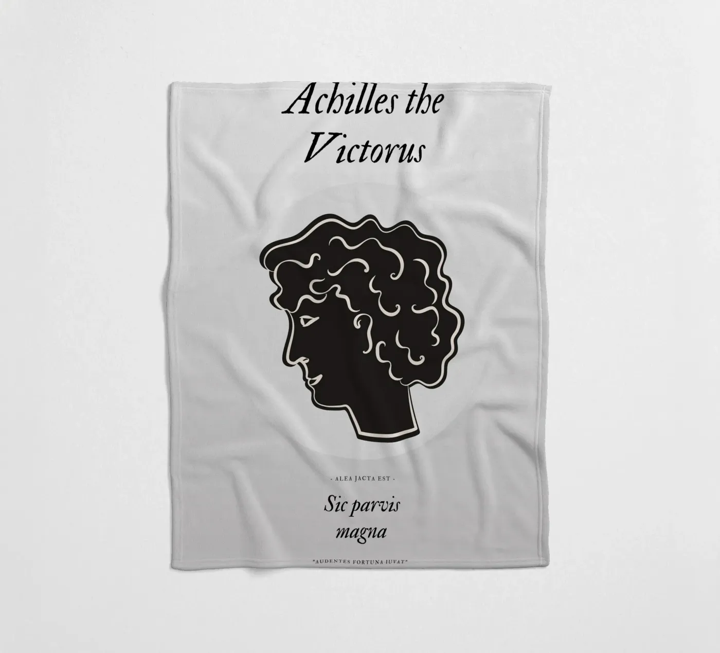 Black Victorius Fleecedecke von RS LAB STUDIO