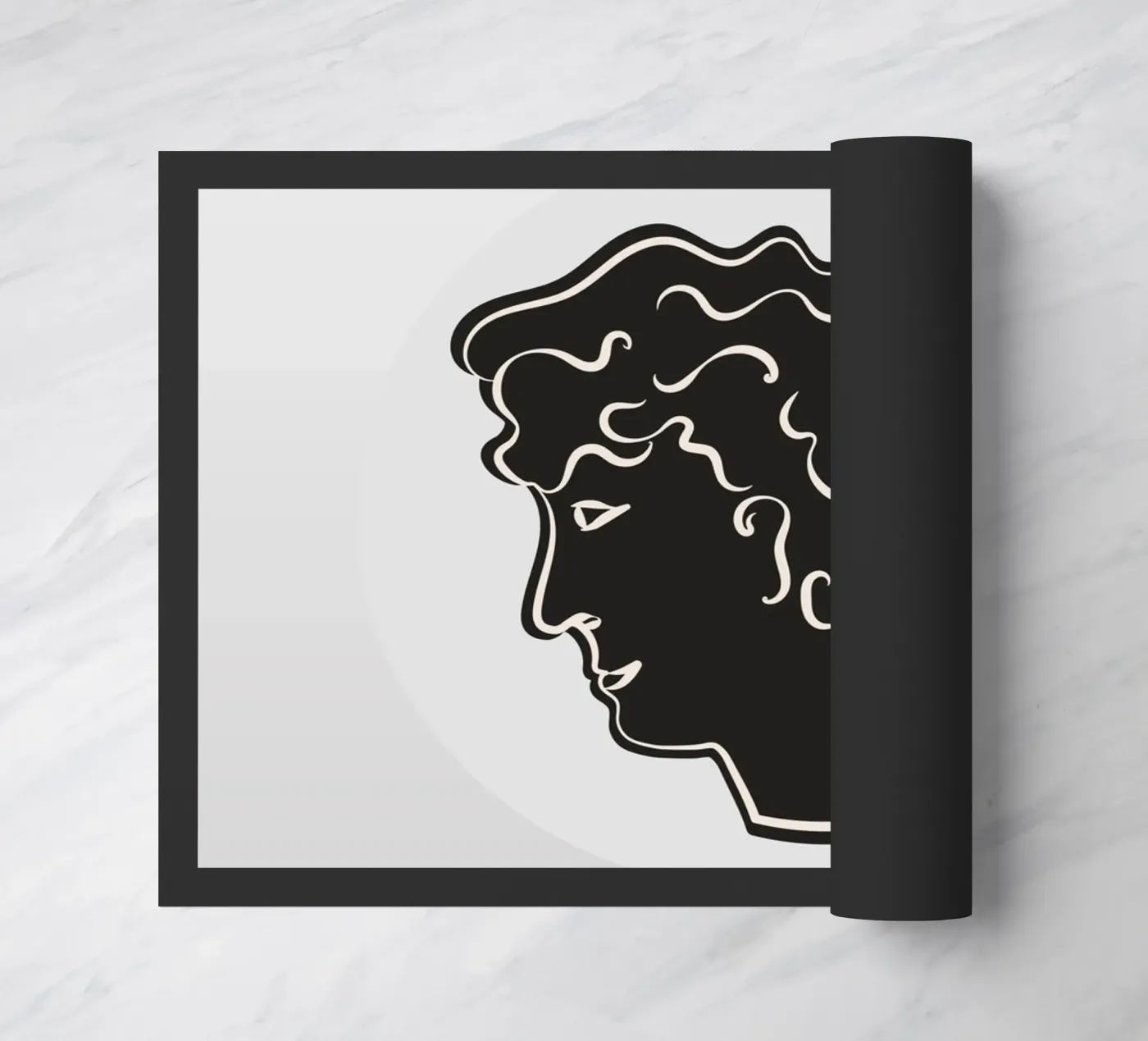 Schwarzer Victorius Fußmatte von RS LAB STUDIO