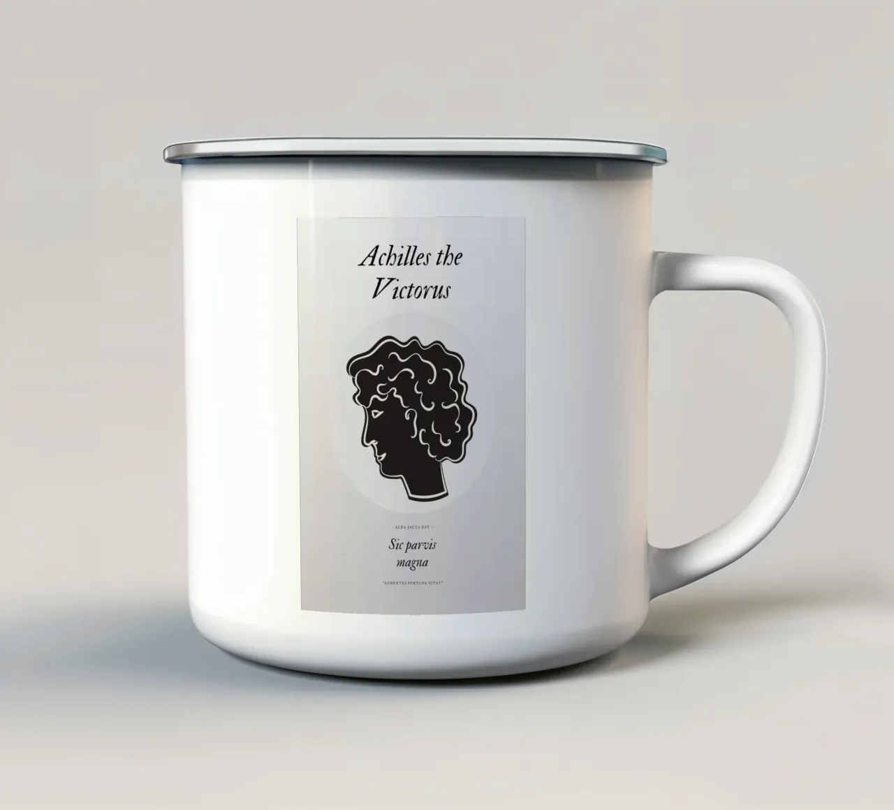 Nero Victorius tazza in smalto da RS LAB STUDIO