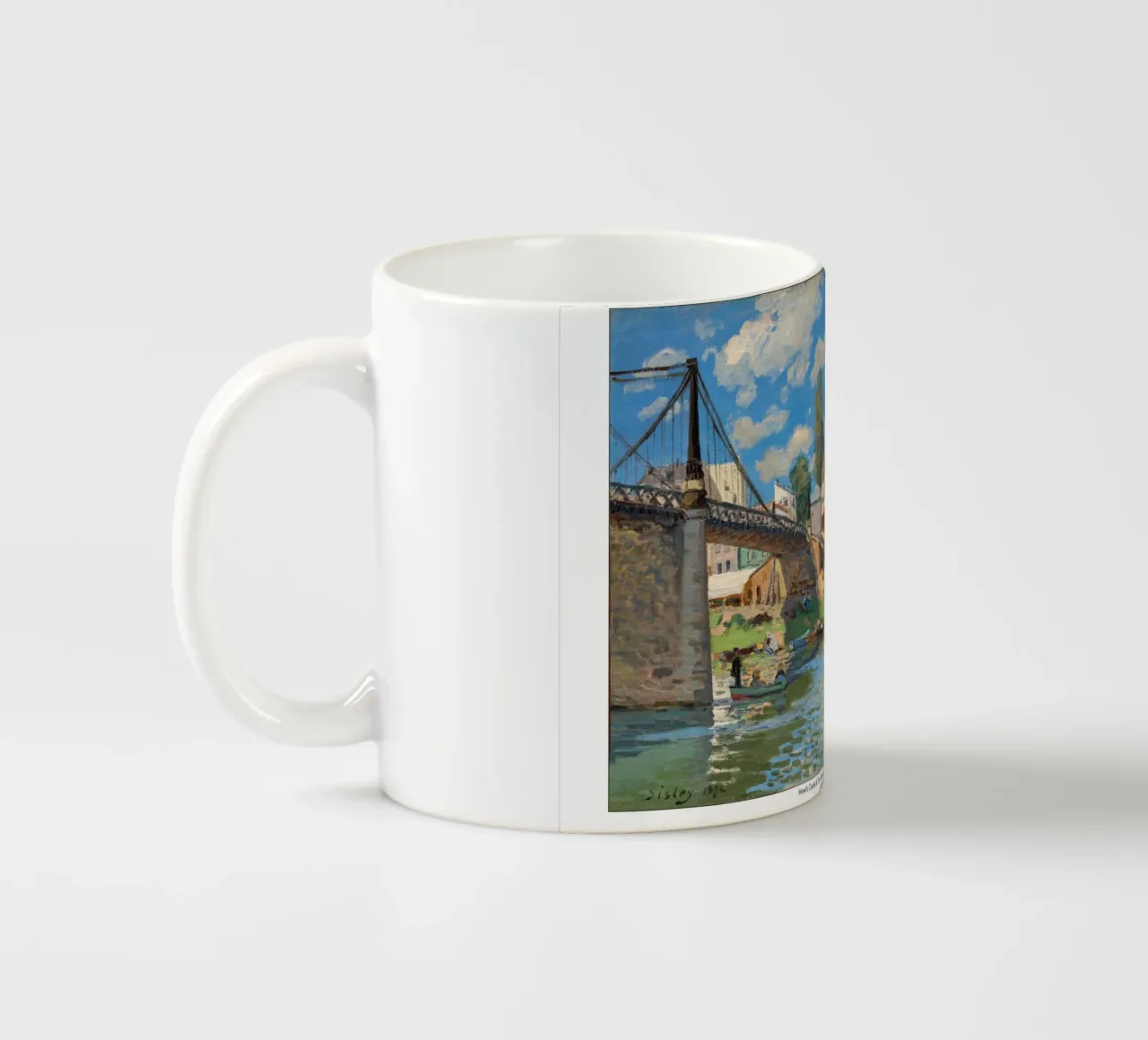 Il castello mobile di Howl in una scena impressionista tazza in ceramica da Mashtup
