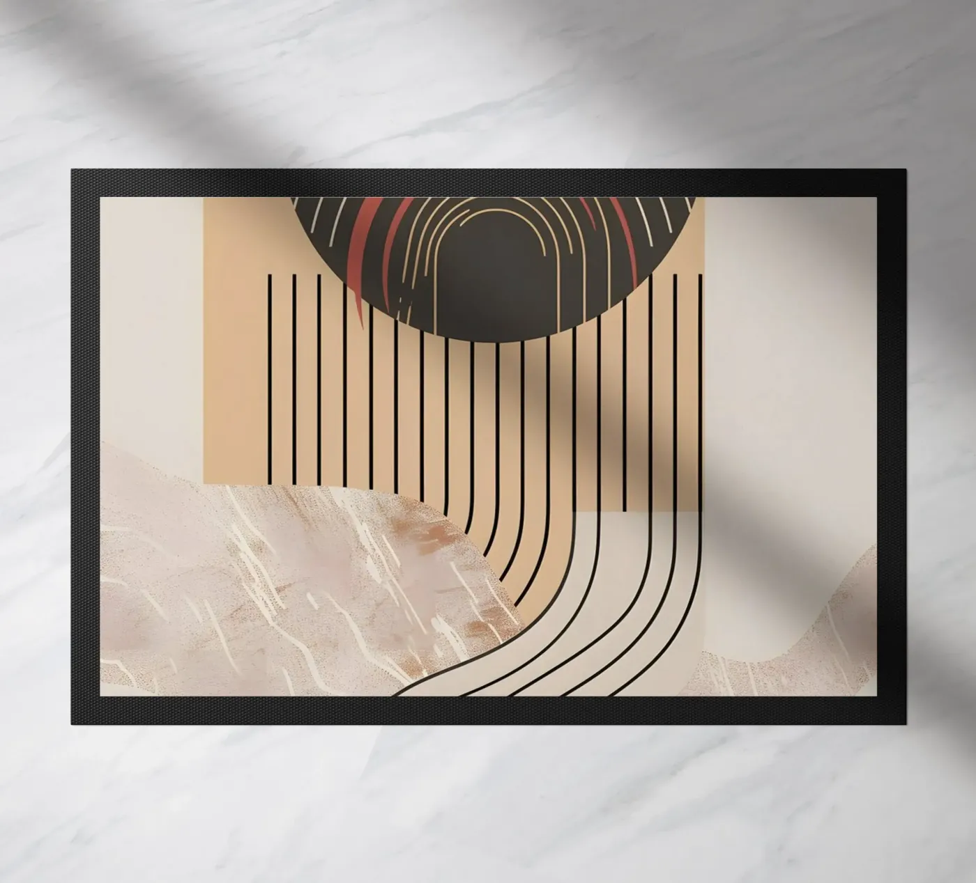 large circle doormat by LisaArtes