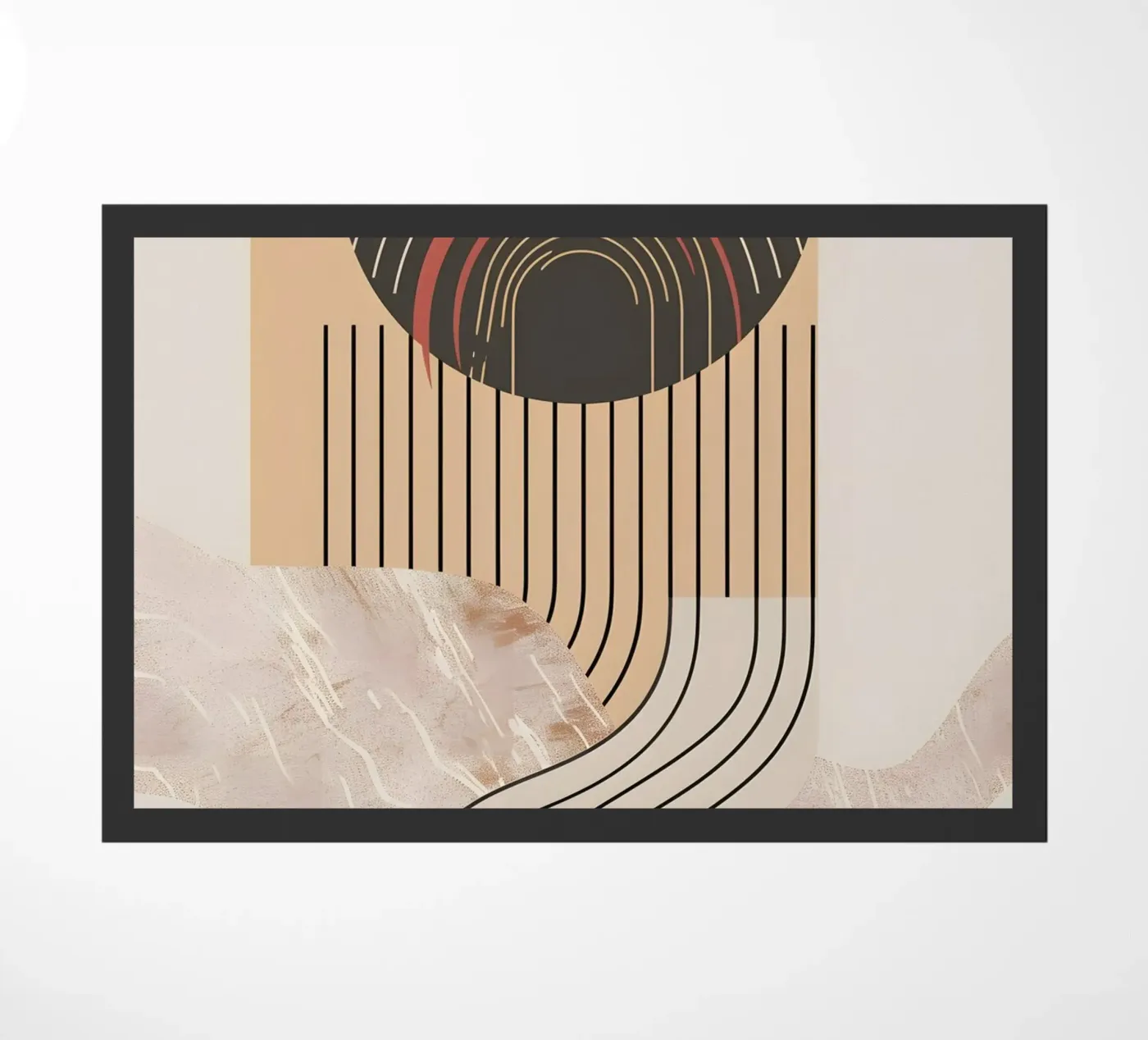 large circle doormat by LisaArtes