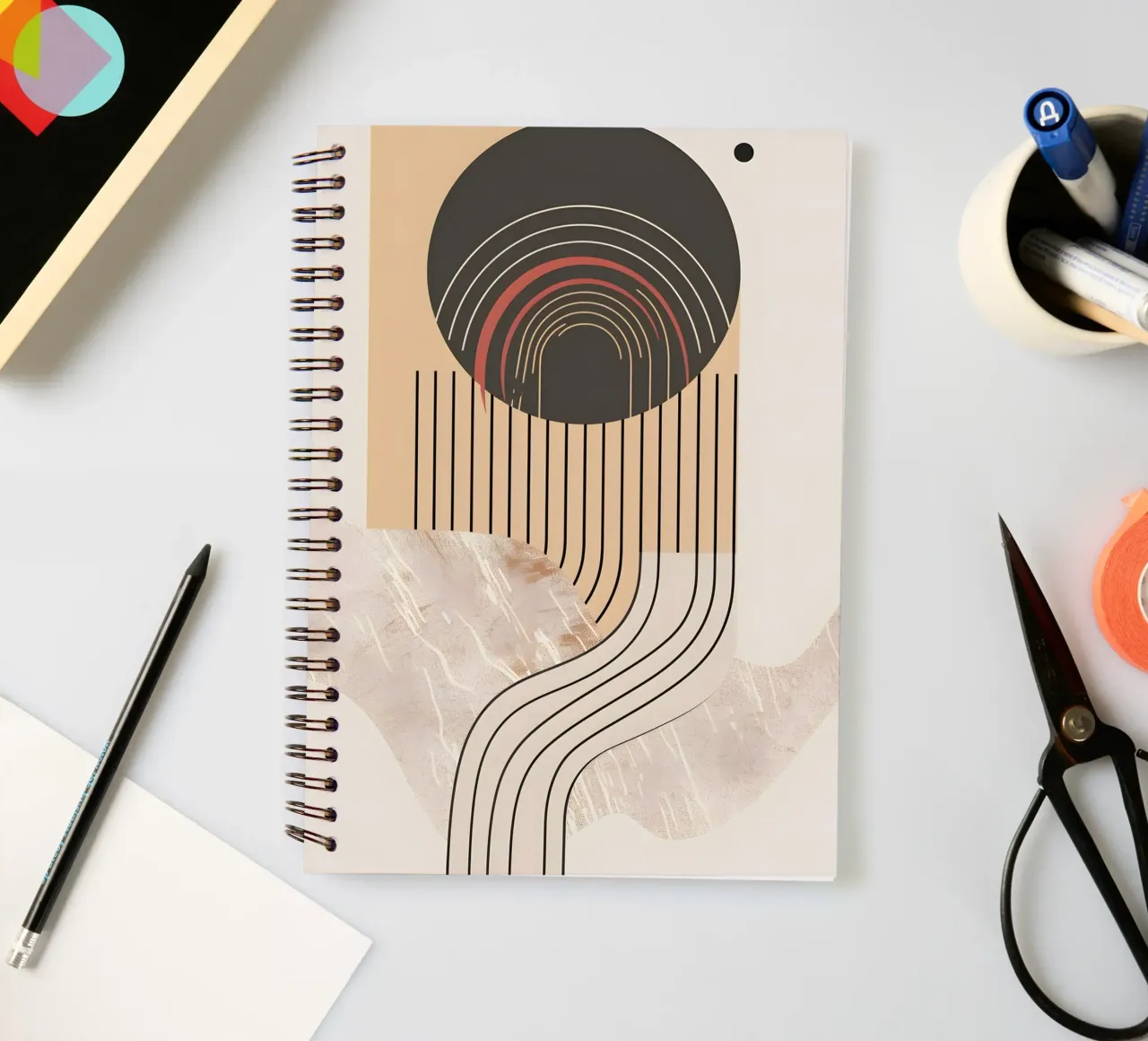 large circle spiral notebook by LisaArtes