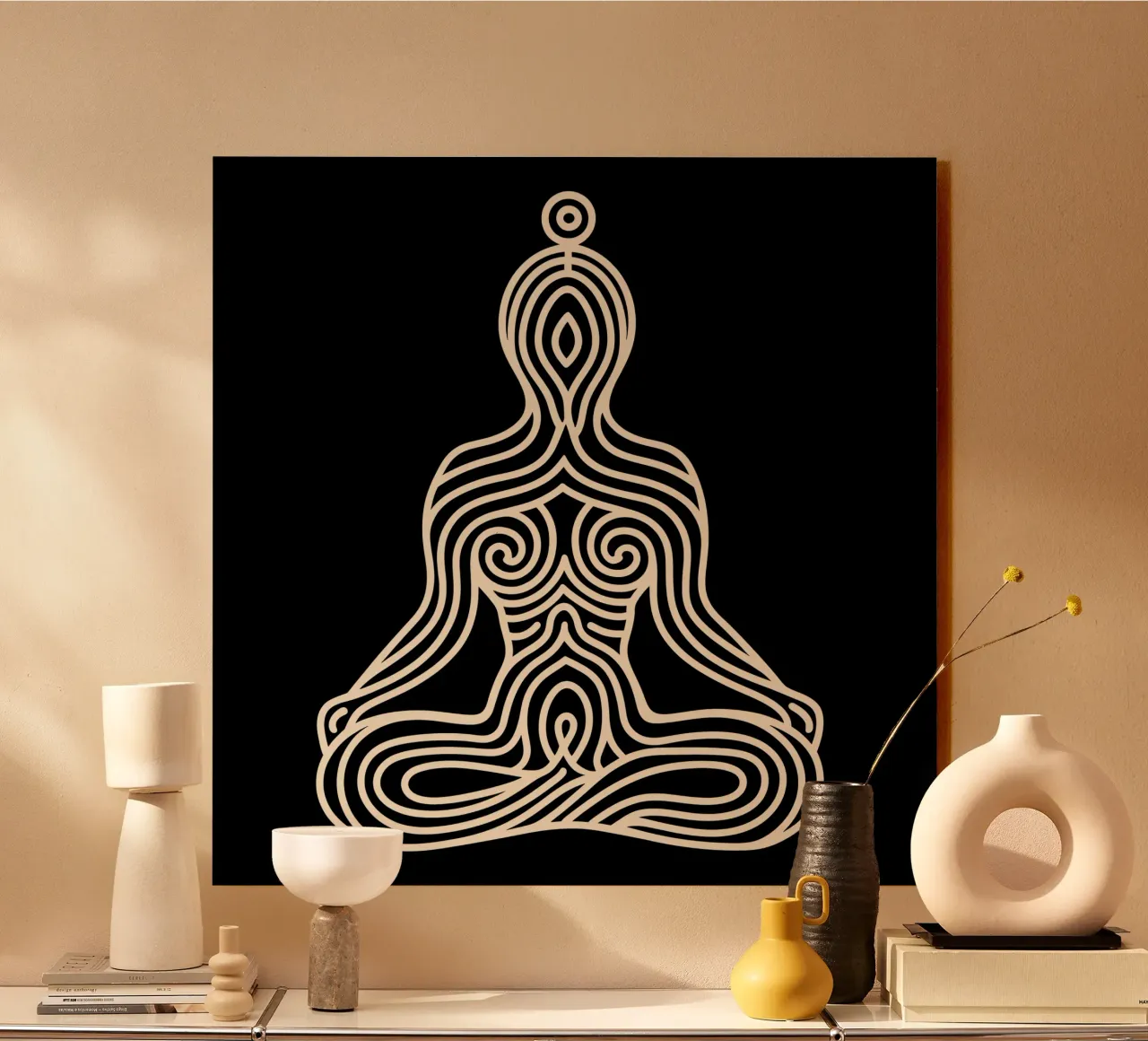 Design del logo Yoga per donne plexiglass da Autofocus