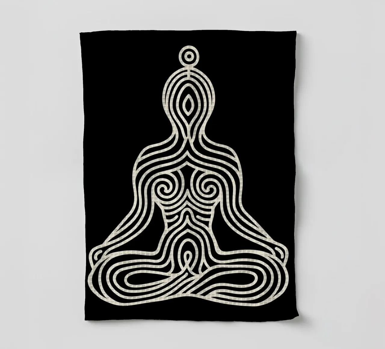 Design del logo Yoga per donne canovaccio da cucina da Autofocus