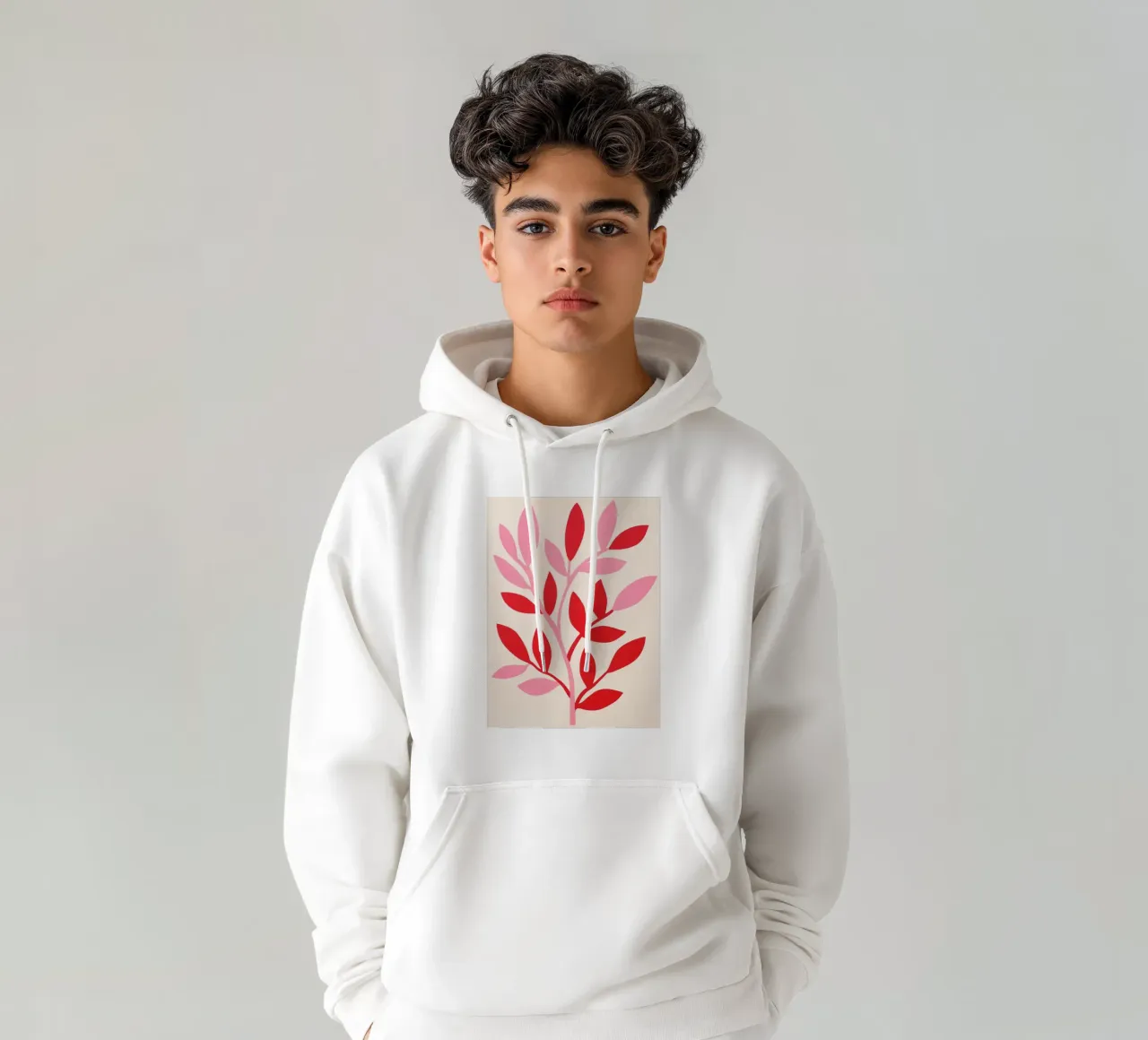 Design decorativo dei rami felpa con cappuccio da Carinaprint