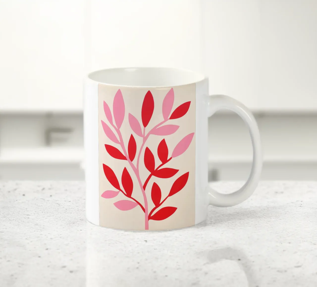 Design decorativo dei rami tazza in ceramica da Carinaprint