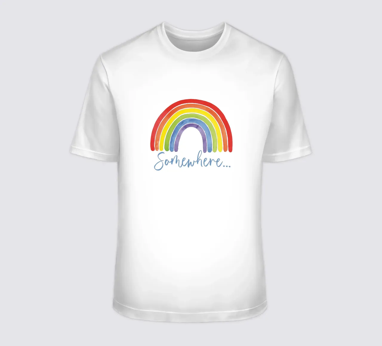 Regenbogen, Somewhere... t-shirt by Stefanie Guckau