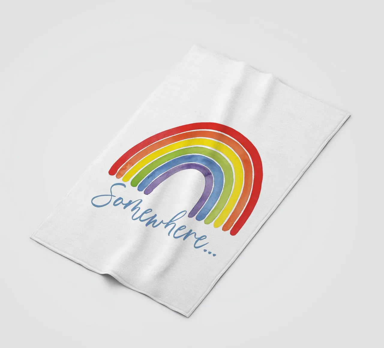 Regenbogen, da qualche parte... coperta in pile da Stefanie Guckau