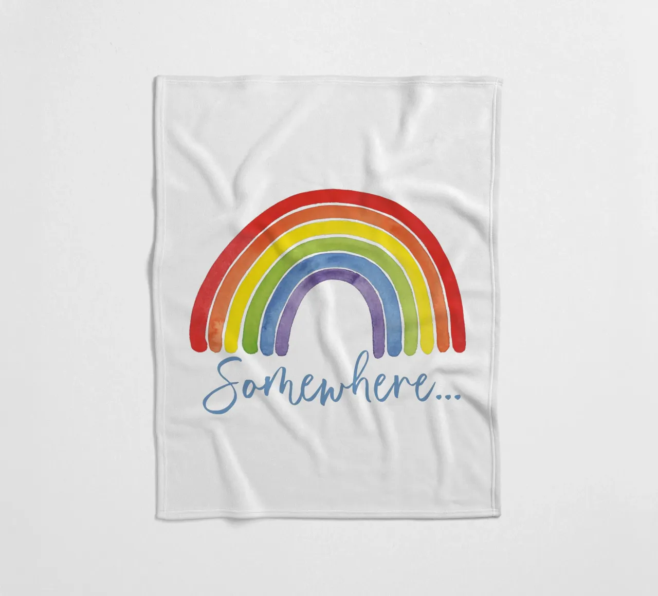 Regenbogen, da qualche parte... coperta in pile da Stefanie Guckau